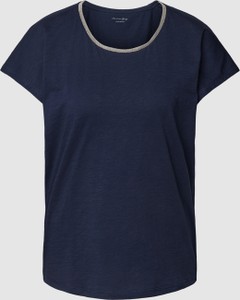 Granatowy t-shirt Christian Berg Woman z bawełny