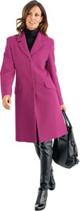 Różowy płaszcz Heine w stylu casual bez kaptura
