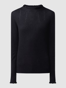 Czarny sweter Esprit w stylu casual z wełny