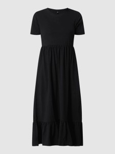 Czarna sukienka Only w stylu casual z krótkim rękawem