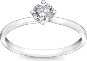Valentine - Biżuteria Yes Pierścionek z białego złota z diamentem laboratoryjnym YES Responsible Diamond - Valentine
