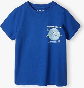 Niebieska koszulka dziecięca 5.10.15. z bawełny