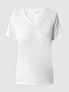 T-shirt Saint Tropez z dekoltem w kształcie litery v z krótkim rękawem
