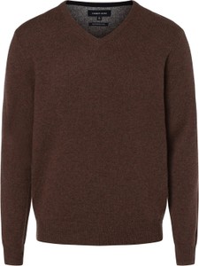 Brązowy sweter Andrew James z wełny