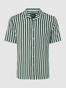 Zielona koszula Only & Sons z krótkim rękawem w stylu casual