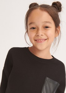 Czarna bluzka dziecięca Reserved