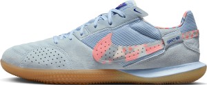 Niebieskie buty sportowe Nike sznurowane z zamszu