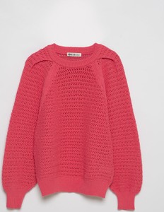 Różowy sweter Big Star w stylu casual