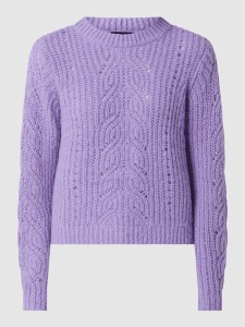 Fioletowy sweter Pieces w stylu casual