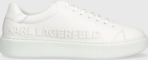 Karl Lagerfeld sneakersy skórzane KL52225 MAXI KUP kolor biały