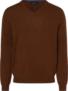 Brązowy sweter Andrew James z kaszmiru