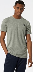 T-shirt New Balance w sportowym stylu z bawełny z krótkim rękawem