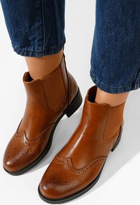 Brązowe botki Zapatos w stylu casual