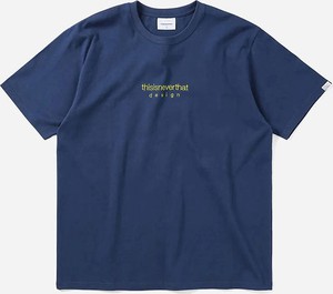 Granatowy t-shirt Thisisneverthat z krótkim rękawem