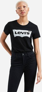 T-shirt Levis w młodzieżowym stylu z okrągłym dekoltem