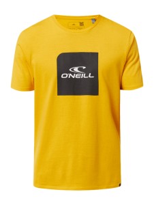 Żółty t-shirt O'Neill w młodzieżowym stylu z bawełny