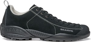 Czarne buty trekkingowe Scarpa ze skóry w sportowym stylu