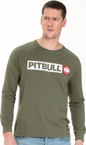 Zielona koszulka z długim rękawem Pitbull West Coast z długim rękawem