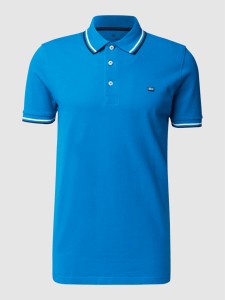 Niebieski t-shirt Christian Berg w stylu casual z bawełny z krótkim rękawem