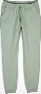 Zielone spodnie sportowe Gate z dresówki w stylu casual