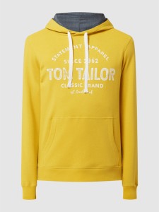 Żółta bluza Tom Tailor w młodzieżowym stylu z bawełny