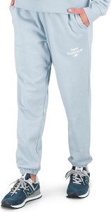 Niebieskie spodnie New Balance w sportowym stylu z bawełny