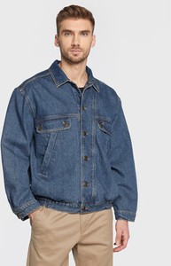 Niebieska kurtka American Vintage krótka w stylu vintage z jeansu