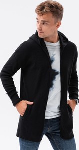 Czarny sweter Ombre w stylu casual ze stójką