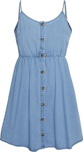 Niebieska sukienka Vero Moda na ramiączkach