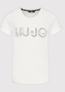 T-shirt Liu-Jo z krótkim rękawem z okrągłym dekoltem w młodzieżowym stylu