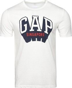T-shirt Gap w młodzieżowym stylu z bawełny