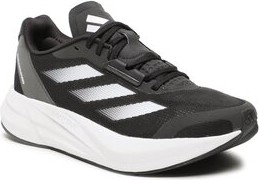 Czarne buty sportowe Adidas sznurowane z płaską podeszwą w sportowym stylu
