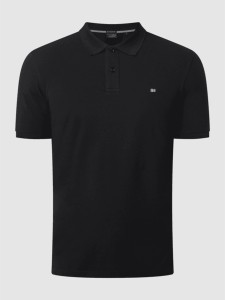 Czarna koszulka polo Christian Berg z bawełny