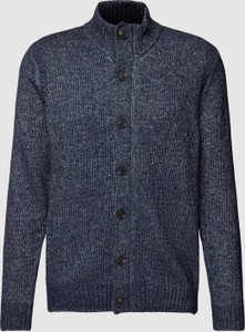 Granatowy sweter Fynch Hatton ze stójką w stylu casual
