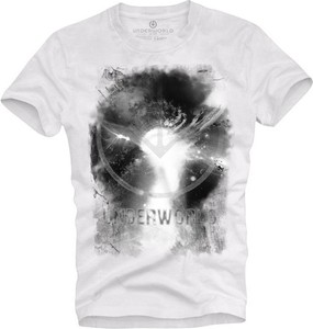 T-shirt Underworld z bawełny z nadrukiem w młodzieżowym stylu