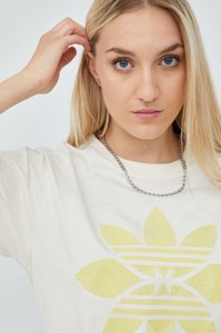 T-shirt Adidas Originals z okrągłym dekoltem z krótkim rękawem w sportowym stylu