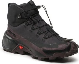 Czarne buty trekkingowe Salomon z goretexu