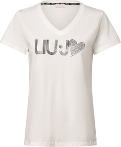 T-shirt Liu-Jo w młodzieżowym stylu z krótkim rękawem z bawełny