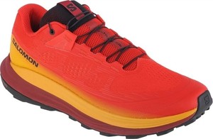 Czerwone buty sportowe Salomon z tkaniny w sportowym stylu