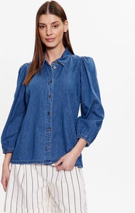Niebieska koszula Culture z jeansu w stylu casual