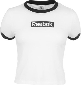 T-shirt Reebok w sportowym stylu z krótkim rękawem z okrągłym dekoltem