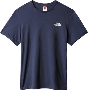 T-shirt The North Face w sportowym stylu z tkaniny z krótkim rękawem
