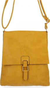 Żółta torebka Bee Bag średnia na ramię w stylu casual