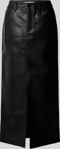 Czarna spódnica Calvin Klein midi w rockowym stylu