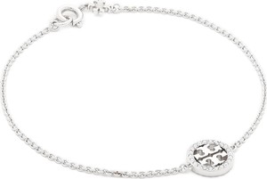 Bransoletka TORY BURCH - Miller Pave Chain Bracelet Tory 80997 Silver/Crystal