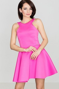 Różowa sukienka LENITIF bez rękawów
