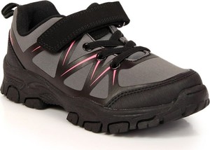 Czarne buty trekkingowe dziecięce American Club sznurowane