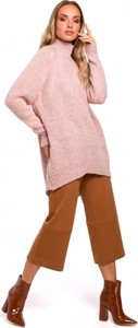 Różowy sweter MOE w stylu casual