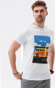 T-shirt Ombre z krótkim rękawem z nadrukiem w młodzieżowym stylu