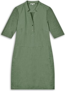 Zielona sukienka Sandwich w stylu casual mini z lnu